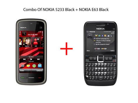 Buy Combo Of Refurbished Nokia 5233 Black Nokia E63 Black Mobile