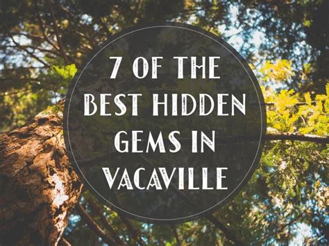 Discover Some Of The Hidden Gems Of Vacaville California Vacaville