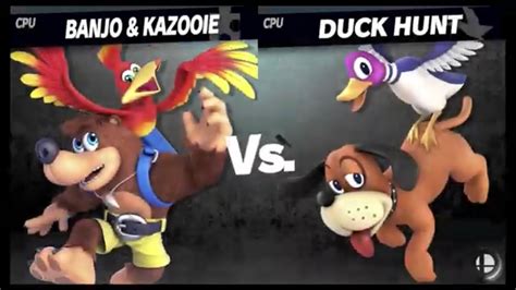 Super Smash Bros Ultimate Banjo And Kazooie Vs Duck Hunt Youtube