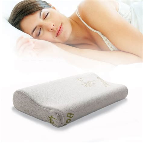 Comfortable Slow Rebound Memory Pillow Bamboo Fiber Sleep Foam Neck