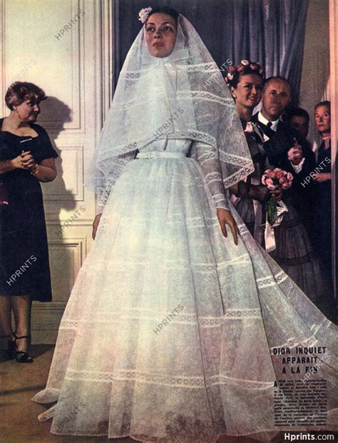 Chez Dior 1950 Christian Dior Wedding Dress Fashion Show