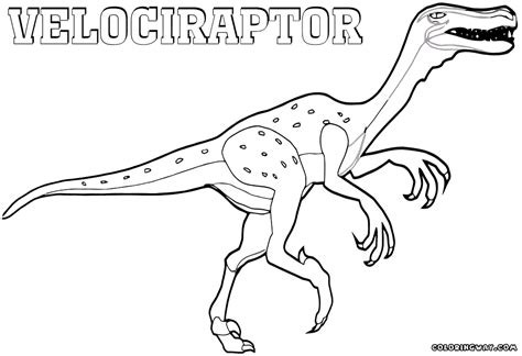 Blue The Raptor Coloring Page