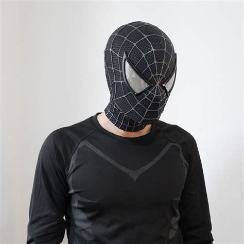 Sam Raimi Spiderman Mask With 3d Webs For Movie Accurate Toby Spiderman