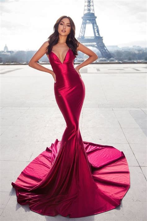 Mermaid Style Evening Dress With Lace Up Backless Dresses Evening