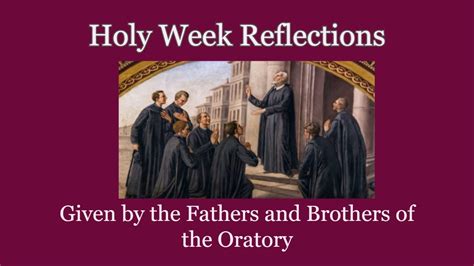 Holy Week Reflections YouTube