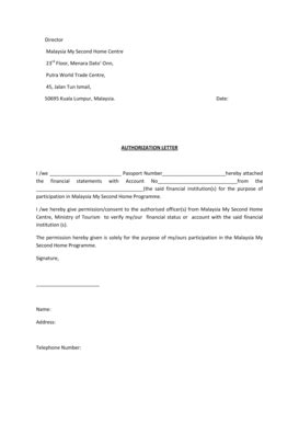 printable authorization letter  bank forms