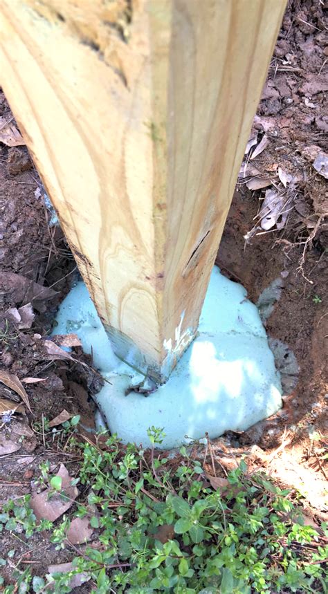 Fence builder & fence repair. Fence Post Foam vs. Concrete (With images) | Fence post ...