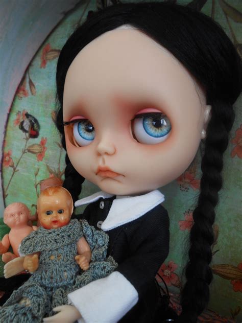 custom wednesday addams blythe doll