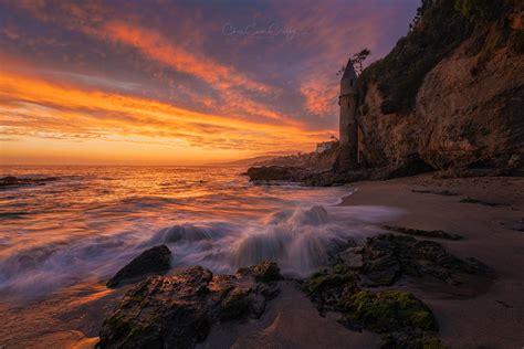 Stunning Sunset From Laguna Beach Ca Usa Oc Images