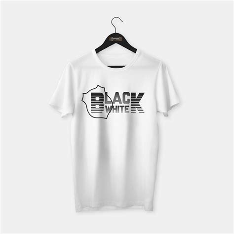 Black White T Shirt Siyah L T Shirt