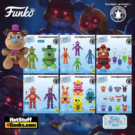 7 New Fnaf Special Delivery Action Figures Funko Fair 2022