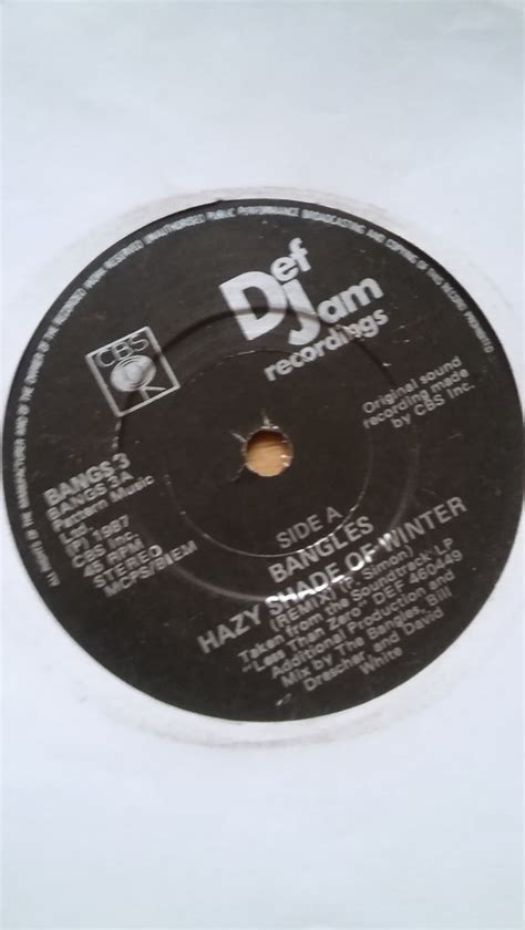 Bangles Hazy Shade Of Winter 1987 Vinyl Discogs