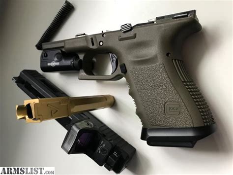Armslist For Sale Glock 19 Od Green Rmragency Barrel And Trigger