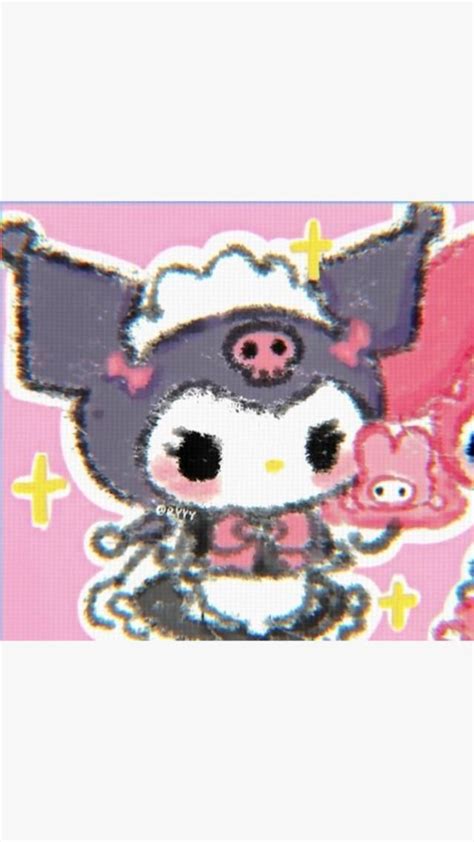 Kuromi And My Melody Matching Pfps In 2022 Post Matching Pfp Melody