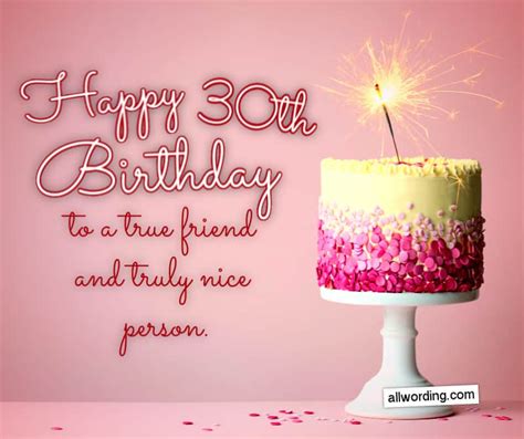 Birthday number 30 people are social creative people who can be quite talkative. 30 Ways to Wish Someone a Happy 30th Birthday » AllWording.com
