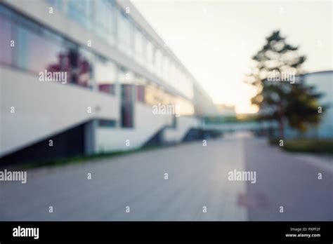 Educational Blurred Background With A University Or College Building