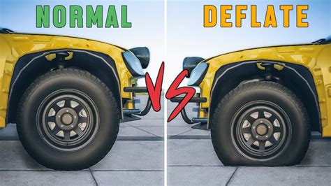 Tires Test Normal Vs Deflate Beamng Drive Wheelbump Youtube