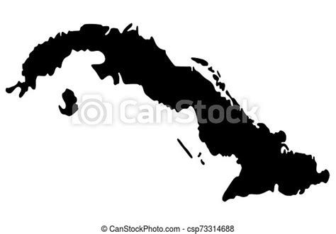 Vector Map Of Cuba Vector Illustration Eps 10 Canstock