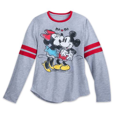 Product Image Of Mickey And Minnie Mouse Long Sleeve Shirt For Women