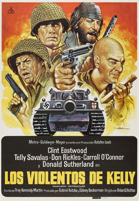 Kellys Heroes 1970 Clint Eastwood Movie Poster Reprint Etsy