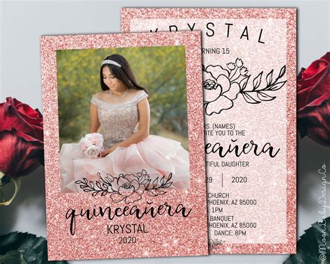 Pin On Quinceanera Invitations