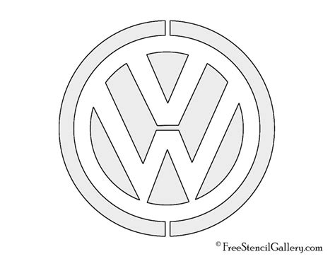 Volkswagen Logo Stencil Free Stencil Gallery
