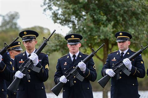 Fort Sam Houston Honor Guard Executes The 21 Gun Salute Nara And Dvids