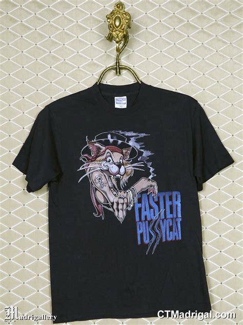 Faster Pussycat T Shirt Vintage Rare Tour Shirt Heavy Metal Etsy