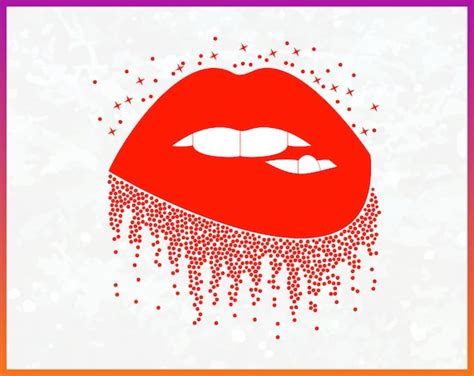 Lips Clipart Lips Svg Kiss Svg Sparkling Lips Svg Dripping Etsy In