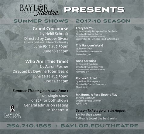 Baylor University Theatre Arts