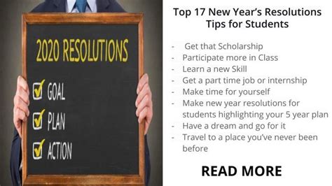 Top 17 New Years Resolutions Tips For Students Academic Achievement