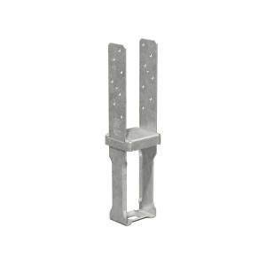 Cast aluminum 4x4 wood post standoff anchor. Simpson Strong-Tie CBSQ Hot-Dip Galvanized Standoff Column Base for 4x4 Nominal Lumber with SDS ...