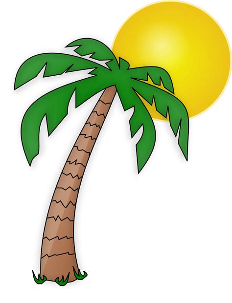 Palm Tree Png Clipart 32 Image Png Image Palmera Dibujo Playa