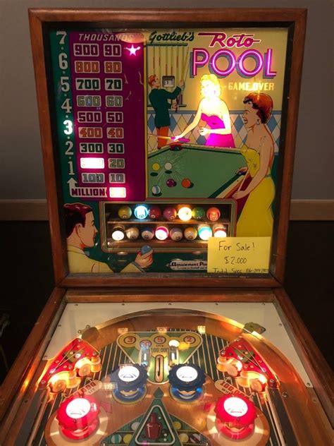 Roto Pool Pinball Machine Gottlieb 1958 Pinside Game Archive