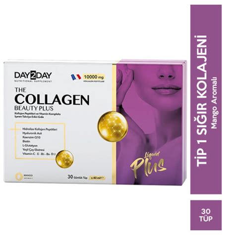 Day2day The Collagen Beauty Plus 30 X 40 Ml Tüp Gıda Takviyesi Narecza