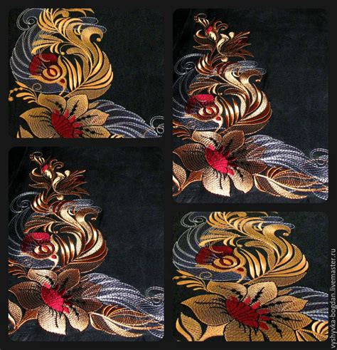 Set of machine embroidery designs by Khokhloma ART056,057 - купить на ...