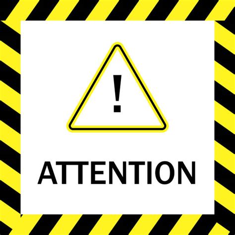 Best Attention Warning Yellow Triangle Sign Exclamation