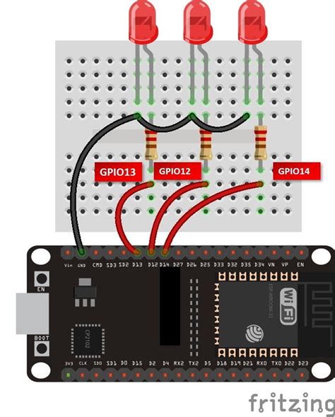 Esp32 And Esp8266 Gpio Programming With Micropython Led Blinking