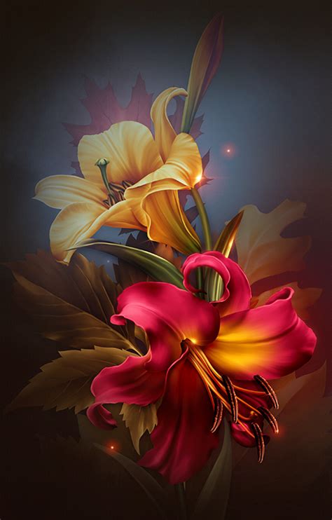 Beautiful Lilies Exotic Flowers Amazing Flowers Colorful Flowers Art