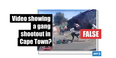 No This Video Doesnt Show A Real Cape Town Shootout — The Scene Was