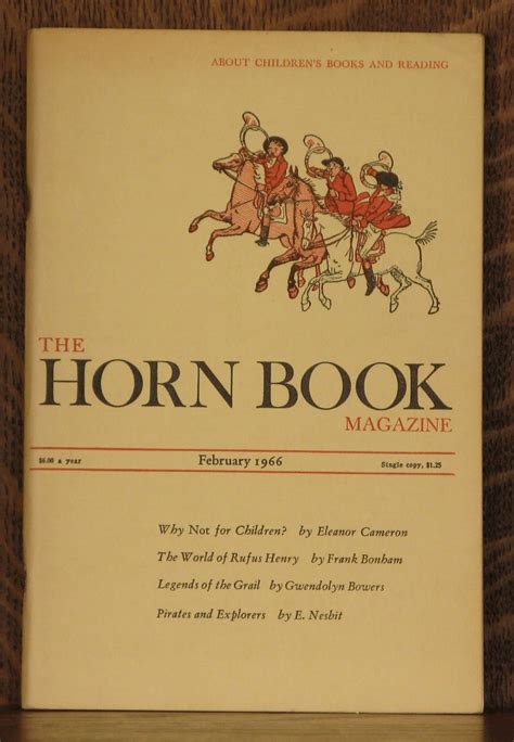 The Horn Book Magazine February 1966 By Eleanor Cameron Frank Bonham