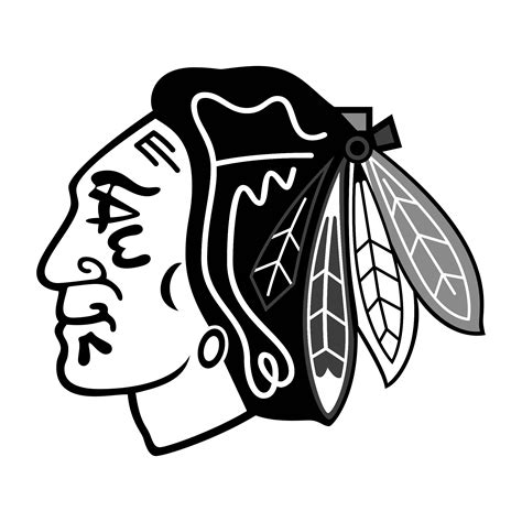 Chicago Blackhawks Logo Black And White Chicago Blackhawks Logo