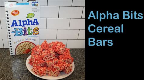 Alpha Bits Cereal Bars Recipe Youtube