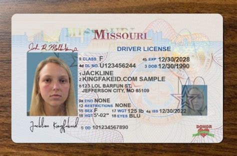 Missouri Fake Drivers License Scannable Fake Id