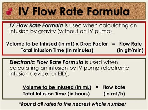How To Calculate Flow Rate Iv Slide Share