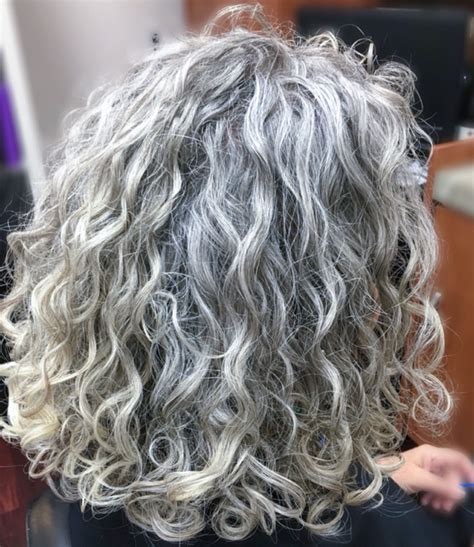 Charming Style 38 Naturally Curly Gray Hair Styles