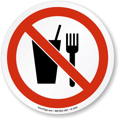No Food Or Drink Symbol Sign Sku Is 1044