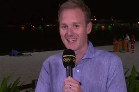 Rio Olympics Reporter Gets Flustered By Couple Maybe Having Sex Behind