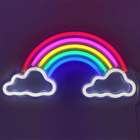 Colorful Cloud Lights With Rainbow Effect Childrens Night Light 1
