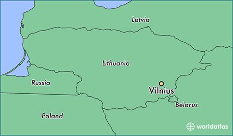 Where Is Vilnius Lithuania Vilnius Vilnius County Map